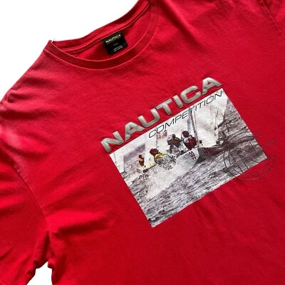 Camiseta De Colección Años 90 Nautica Competition 99 Gráfico Barco de Vela Hecha en EE. UU. 2XL Foto 1 de 4