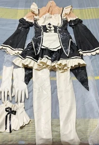 1354 Látex Goma Maid Rem Cosplay Catsuit Body Personalizado 0.4mm - Imagen 1 de 8