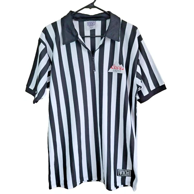 Coors Light VKM Venus Referee Official Jersey Shirt Adult Size L Black White - Image 1 of 4