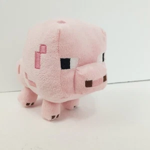 Peluche maiale Mojang Minecraft rosa 6 pollici ricamato peluche giocattolo morbido - Foto 1 di 14