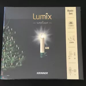 KRINNER Lumix LED kabellose Weihnachtsbaum/Christbaumkerzen Superlight Mini 12er - Bild 1 von 4