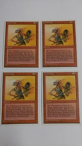 Incinerate German x 4 Magic the Gathering MtG 4. Auflage leicht gespielt - Bild 1 von 2