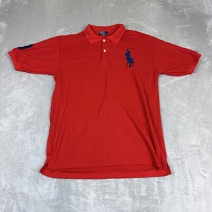 Ralph Lauren Polo Shirt Men's Size 2XL Red Short Sleeve Big Pony Golf - Picture 1 of 9