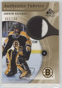 2005-06 SP Game Used Edition Authentic Fabrics Gold /100 Andrew Raycroft #AF-AR