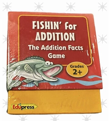 Addition Math Facts Flashcards - Fishin' For Addition Game - Grade 2+ - Image 1 of 3