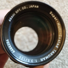 Super Multi Coated Takumar 1 : 3.5 / 135mm ASAHI OPT CO JAPAN lens SCREW MOUNT