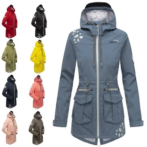 Marikoo Damen Softshell Outdoor Jacke Übergangs Funktions Regen Mantel Ulissaa - Bild 1 von 74