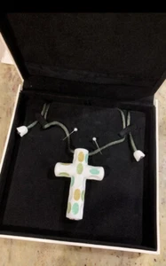 Lladro porcelain Latin cross in greens 01010144 - Picture 1 of 4