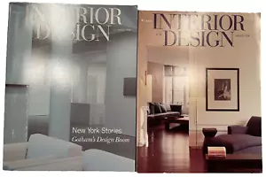 1998 INTERIOR DESIGN MAGAZINE LOT OF 2 - GREAT PHOTOS - - Picture 1 of 1