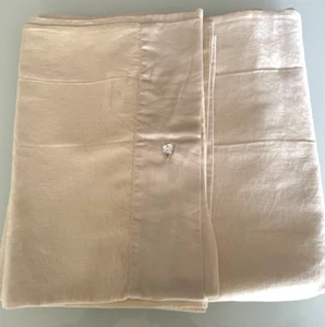 Yves Delorme Cream PAIR of Standard Pillowcases New made in France - Picture 1 of 5
