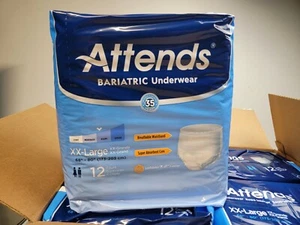 Attends Bariatric Adult XXL Disposable Underwear, 48 Count - Picture 1 of 3