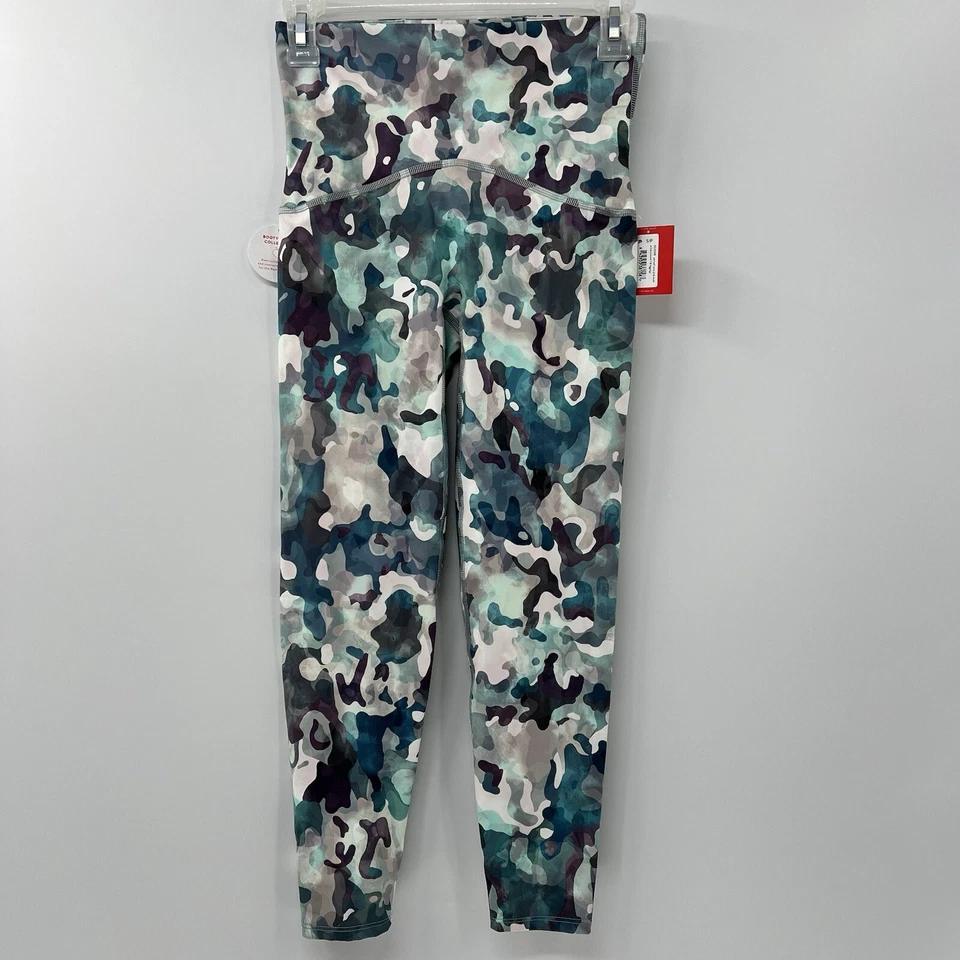 SPANX Painted Camo Pink Multi Active Printed 7/8 Leggings 50209R Size S/P