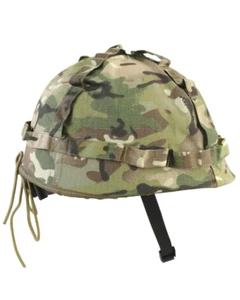 M1 Plastic Helmet & Cover BTP Military Army Kids Adults Cosplay Soldier Dress - Picture 1 of 3