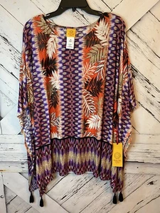 Blusa Ruby Rd colorida nueva con etiquetas mujer 1X colorida - Imagen 1 de 7