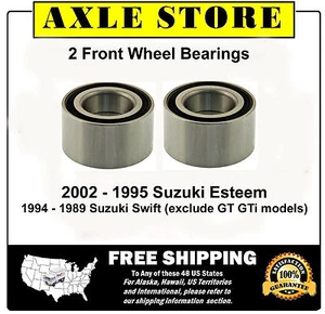 Par (2) cojinetes de rueda delanteros para Suzuki Estiem 2002 - 1995 con garantía - Imagen 1 de 3