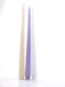 33 Pack Tall Taper Candles - 10 Inch   Unscented Dinner Candle IN  LIGHT YELLOW - Picture 1 of 1