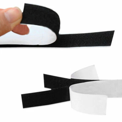 Heavy Duty Fastening Tape Self Adhesive Sticky Strip Sew On Tape Hook Loop - Image 1 of 4