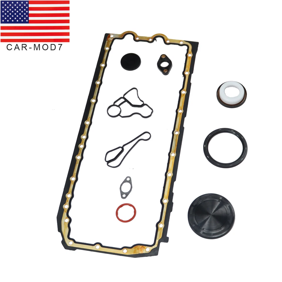 Juego de juntas de cárter de aceite con sello de enfriador de aceite para BMW M135i 335i 435i 535i X5 X6 N55 N54 Foto 1 de 4