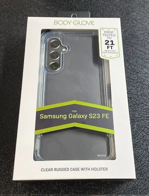Body Glove Rugged Case and Holster  Samsung Galaxy S23 FE 21Ft Drop Tested Clear - Image 1 of 4