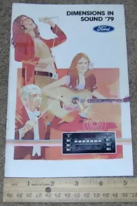1979 79 Ford Sound Systems Radio Stereo Tape Dealer Sales Brochure Catalog NOS - Picture 1 of 7