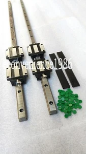 2 pcs HSR20CA-2R-693 mm Square Linear Rail & 4 HSR20CA Blcok Bearing - Picture 1 of 4