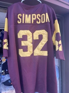 Maglia OJ Simpson USC #32 vintage Mitchell & Ness taglia 54 - Foto 1 di 4