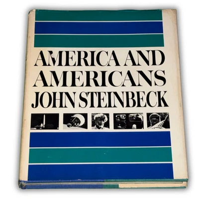 America and Americans, John Steinbeck, 1st edition, 1966, HCDJ, Viking Press Foto 1 de 2