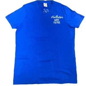 Hollister V Neck Wave Patrol T-Shirt Herren Größe M Blau - Bild 1 von 7
