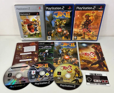 Jak Daxter 1 2 3 PS2 PlayStation Juego Paquete Manual Completo Precursor Renegade - Imagen 1 de 4
