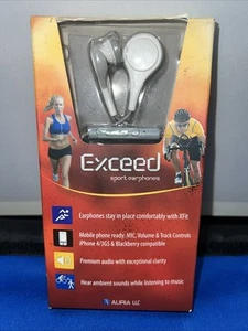 Exceed Sport Earphones XFit MIC Volume Track Controls Mobile Phone Ear Buds - Picture 1 of 2
