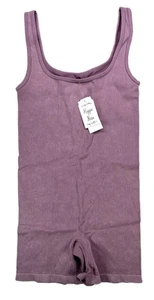 Hippie Rose Juniors' Women's Seamless Square-Neck Romper Valerian Size M NWT - Picture 1 of 6