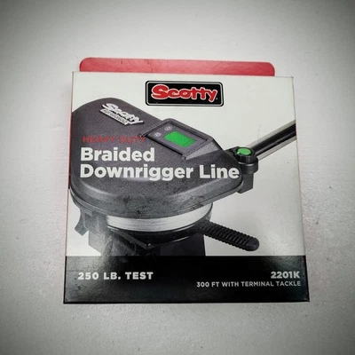 Cable trenzado de alta resistencia Scotty 2201K Series 300' pies 250 lb Downrigger Foto 1 de 4