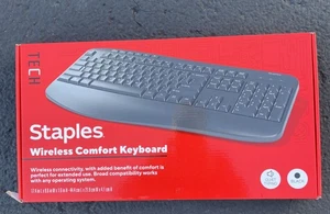 French Split Wireless Ergonomic Keyboard Dual Mode with 2.4G and Bluetooth, - Picture 1 of 4