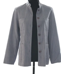 Norton McNaughton PETITES Blazer Jacket 10P Grape Balmoral Button Up Pockets NEW - Picture 1 of 11