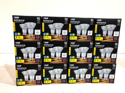 24pk Feit Electric 50-Watt Equiv PAR20 Dimmable LED 90+ CRI Flood Light Bulb - Image 1 of 3