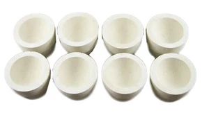 Menge 8 - # 8AM Mabor Cupel 1-3/4" Gold-Assay-Schmelzen-Raffinieren-Schmelzen-Becher - Bild 1 von 6