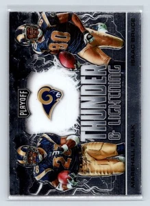 Isaac Bruce / Marshall Faulk 2020 Playoff #TL-13 Thunder & Lightning Rams 3-13 - Foto 1 di 2