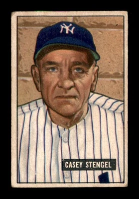 Bowman #181 Casey Stengel 1951 MG en muy buena condición X3586194 Foto 1 de 3
