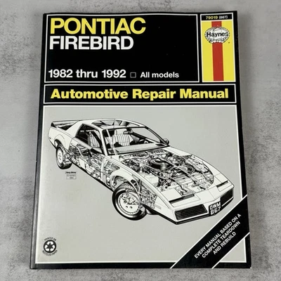 Manual de reparación Haynes Pontiac Firebird 1982 a 1992 todos los modelos #79019 Foto 1 de 4