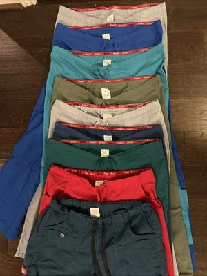 9Pc Dickies Lot Scrub Pants Women's Sz XS & S Multicolor - Image 1 of 4