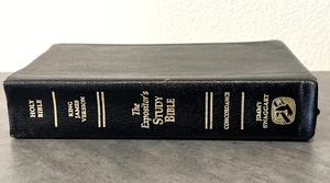 Biblia de Estudio del Expositor por Jimmy Swaggart KJV Cuero Genuino Letra Roja - Imagen 1 de 12