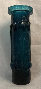 Stelvia Glass Vase Jar Base NO LID Blue 13.25” Wayne Husted Mid Century Italy - Picture 1 of 13
