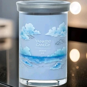 Yankee Candle OCEAN AIR 20oz Lg 2-wick Fresh Clean Scent - Picture 1 of 6