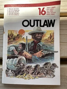 Outlaw Atari 2600 Manual Only – Original Vintage Game Booklet – 1980s - Picture 1 of 3