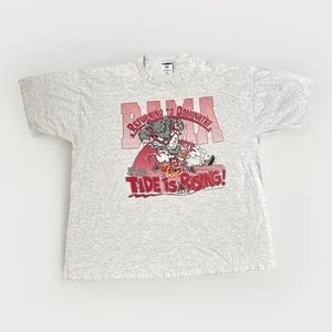 Alabama Crimson Tide T Shirt Mens XXL Vintage 1998 Iron Bowl Auburn Game Day Tee - Picture 1 of 8