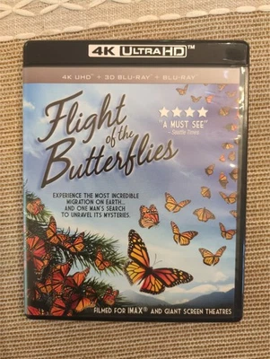 Flight of the Butterflies (2012) 4K UHD + 3D Blu-ray + Blu-ray — Like New - Image 1 of 3