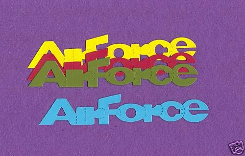 Tarjetas de álbum de recortes troquelados AIRFORCE militar EE. UU. Foto 1 de 1