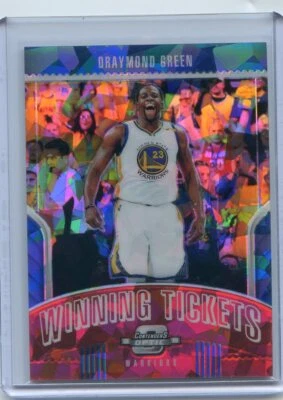 2018-19 Contenders Optic DRAYMOND GREEN Winning Tickets #10 Cracked Ice Prizm SP - Image 1 of 2