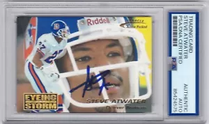 STEVE ATWATER PSA DNA AUTOGRAPHED SIGNED 1996 ACTION PACKED DENVER BRONCOS - Picture 1 of 2