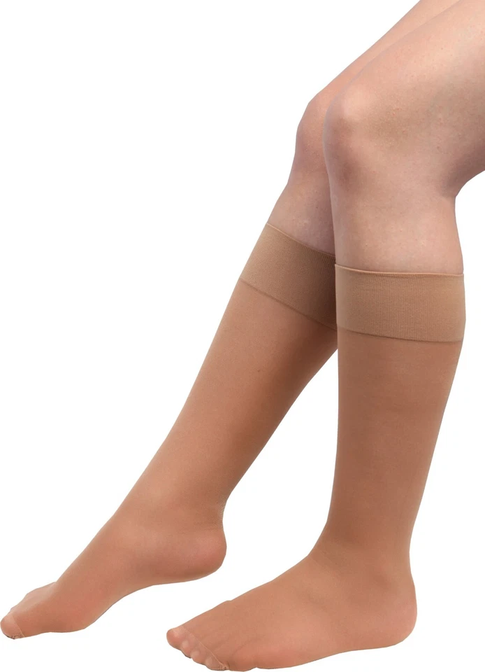 Nylon Graduated Compression Socks, aids circulation, reduce risk of DVT - Image 1 of 1